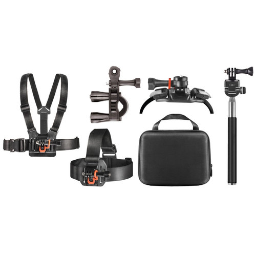 Vivitar GoPro Outdoor Action Kit with BLTCHM1 Clip Head Mount for Action Camera (AMP-8600)
