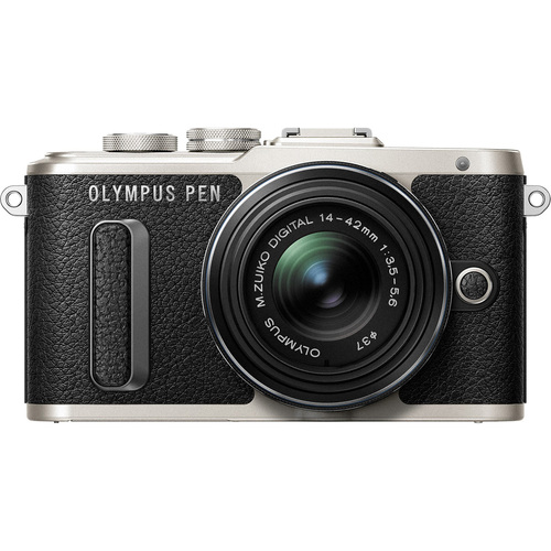 Olympus PEN E-PL8 16.1 MP Wi-Fi Black Mirrorless Camera with 14-42mm IIR Black Lens
