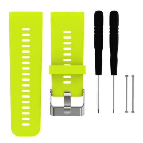 General Brand Silicone Band Strap + Tools for Garmin Vivoactive HR Sport Watch (Lime)