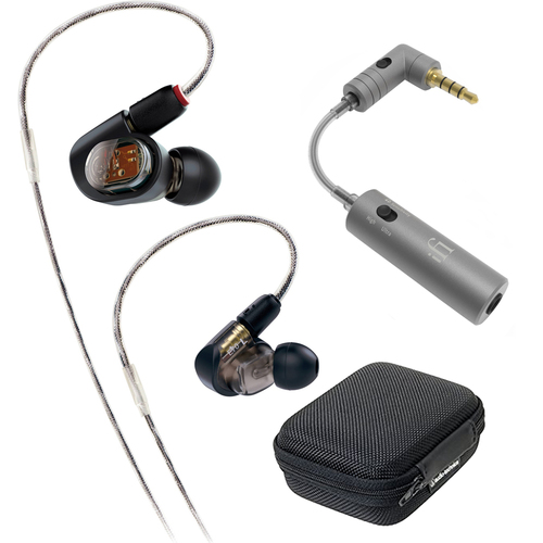 Audio-Technica Professional In-Ear Monitor Headphone ATH-E70 w/ iFi Audio iEMATCH