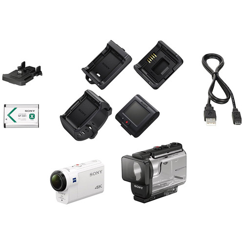 Sony FDR-X3000R 4K Wi-Fi GPS Action Camera with SteadyShot and Live View Remote Kit