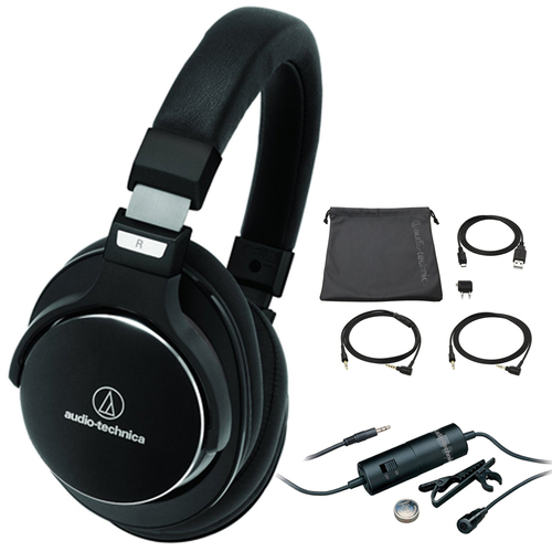 Audio-Technica SonicPro High-Res. Headphones with Active Noise Cancellation with Microphone