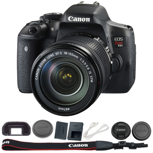 Canon EOS Rebel T6i Digital SLR Camera with EF-S 18-135mm IS STM Lens Kit