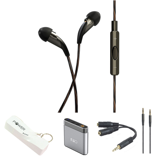 Klipsch X20i Earbuds with Mic & Playlist Control For Apple With Fiio Amplifier & Accy's