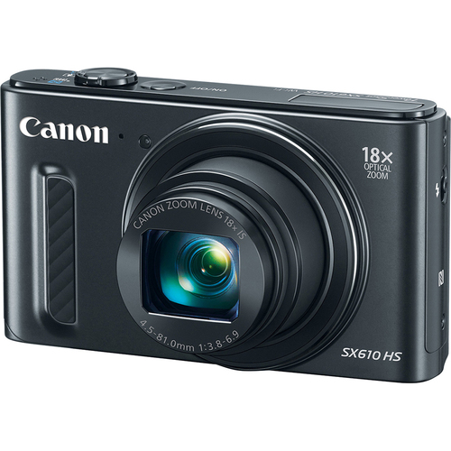 Canon PowerShot SX610 HS 20.2 MP Digital Camera 3-in LCD w/WiFi - Blk - OPEN BOX