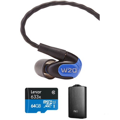 Westone W20 Dual Driver Noise Isolating Earphones In-Ear Monitors - 78502 w/ FiiO A3 Amp