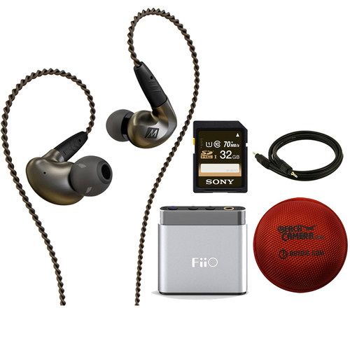 MEElectronics Pinnacle P1 High Fidelity Audiophile In-Ear Headphones w/ FiiO A1 Amp Bundle