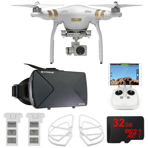 DJI Phantom 3 Pro Quadcopter Drone w/ 4K Camera FPV Virtual Reality Experience