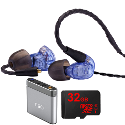 Westone UM Pro 10 High Performance In-ear Headphone (Blue) - 78551 w/ FiiO A1 Amp Bundle