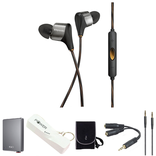 Klipsch XR8i HYBRID High Clarity In-Ear Headphone (Black) with Headphone Kit