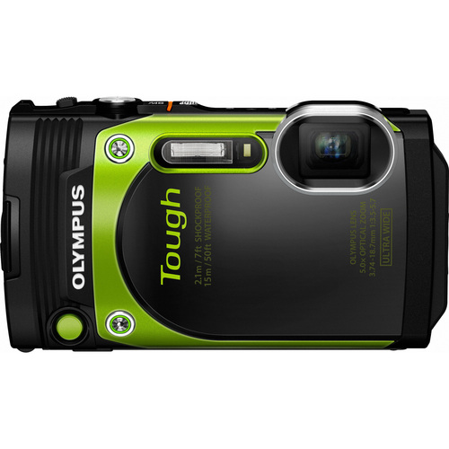 Olympus TG-870 Tough Waterproof 16MP Green Digital Camera w/ AF Lock &3` LCD Refurbished