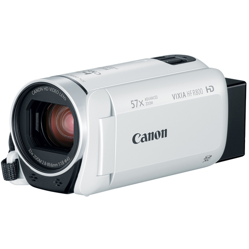 Canon VIXIA HF R800 Camcorder w/ 57x Advanced Zoom, 3.28MP - White