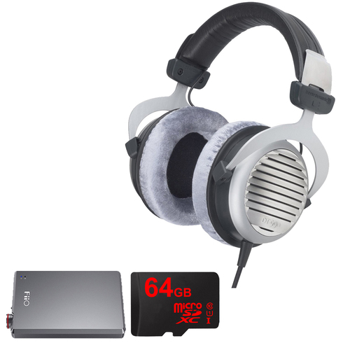 BeyerDynamic DT 990 Premium Headphones 600 OHM w/ FiiO A5 Amplifier Bundle