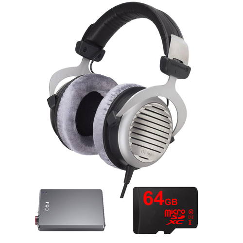 BeyerDynamic DT 990 Premium Headphones 250 OHM w/ FiiO A5 Amplifier Bundle