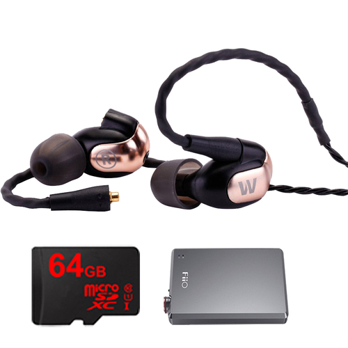 Westone W50 Signature PPREMIUM In-Ear Monitor Noise Isolating Headphone w/ FiiO A5 Amp