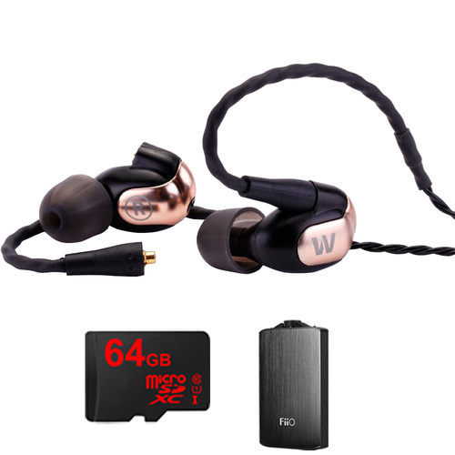 Westone W50 Signature PPREMIUM In-Ear Monitor Noise Isolating Headphone w/ FiiO A3 Amp