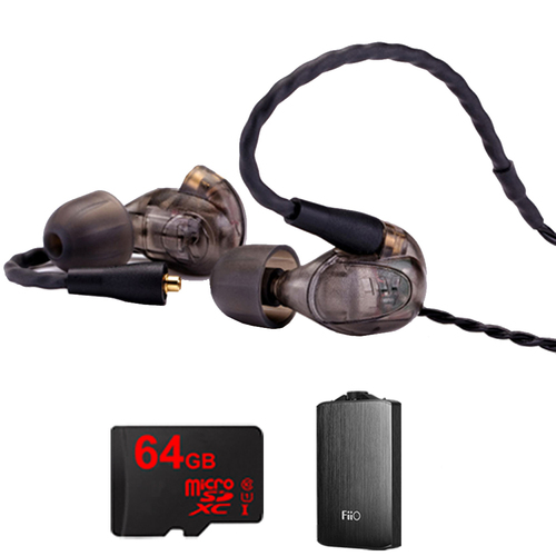 Westone UM Pro 30 High Performance In-ear Headphone (Smoke)-78489 w/ FiiO A3 Amp Bundle