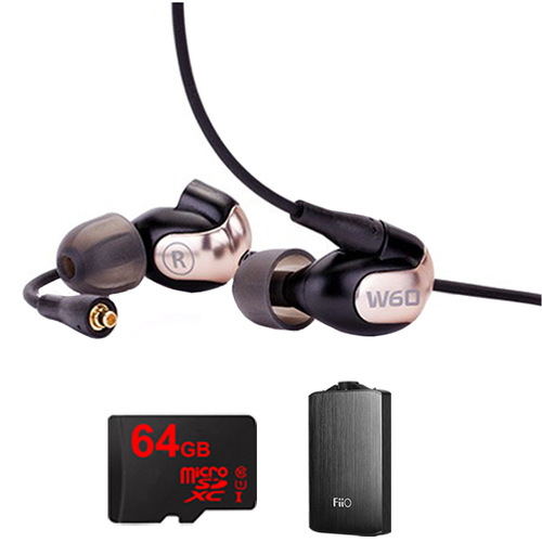 Westone W60 Premium In-Ear Monitor - 78507 w/ FiiO A3 Amp Bundle