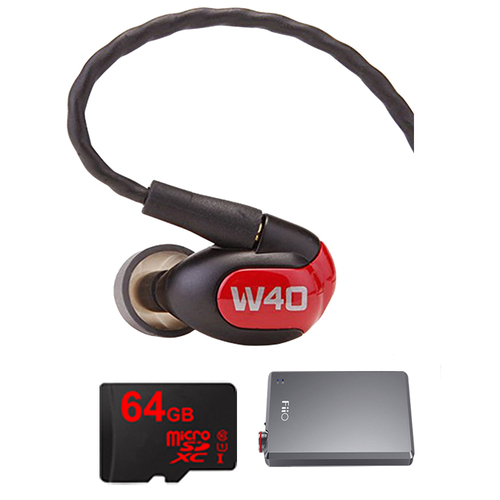 Westone W40 Quad Driver Premium In-Ear Monitor Headphones - 78504 w/ FiiO A5 Amp Bundle