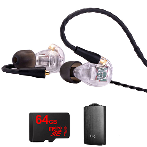 Westone UM Pro 30 High Performance In-ear Headphone (Clear)-78516 w/ FiiO E12 Amp Bundle
