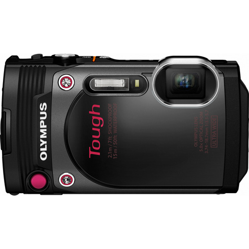 Olympus TG-870 Tough Waterproof 16MP Black Digital Camera w/ AF Lock&3` LCD-Refurbished