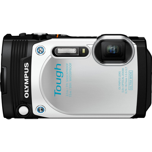 Olympus TG-870 Tough Waterproof 16MP Digital Camera White (Refurbished)