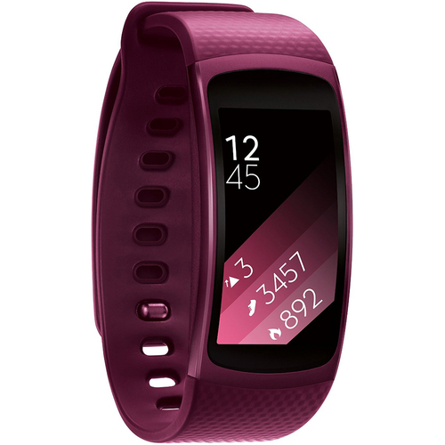 Samsung SM-R3600ZIAXAR Gear Fit2 Smartwatch with Large Band - Pink - OPEN BOX