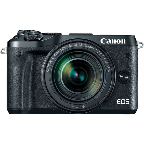 Canon M6 EOS 24.2MP Mirrorless Digital Camera with EF-M 18-150mm IS STM Lens (Black)