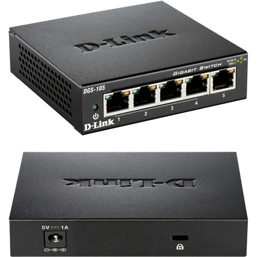 D-Link 5-Port Gigabit Desktop Switch - DGS-105