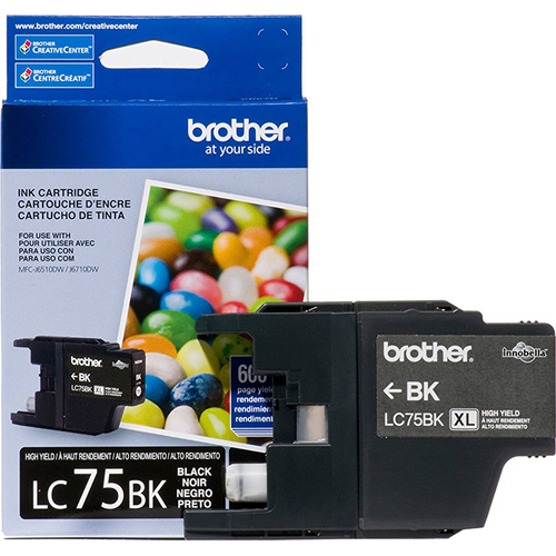 Brother Innobella High Yield XL Series Black Ink Cartridge - LC75BK