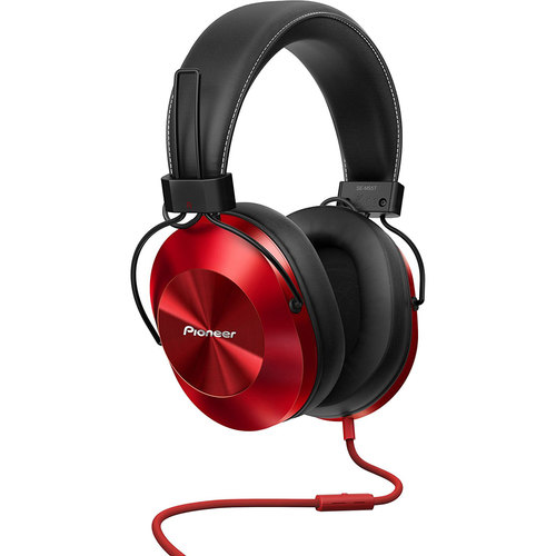 Pioneer Hi-Res Over-Ear Stereo Headphones, Red - SE-MS5T-R