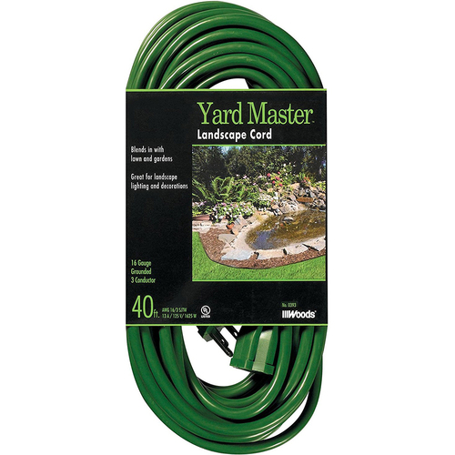 Coleman Cable SJTW 40' Green Extension Cord - 023568805