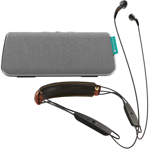Klipsch X12 Bluetooth Neckband Headphones With Fugoo Style Waterproof Bluetooth Speaker