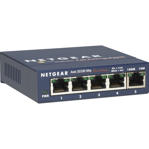 NETGEAR ProSafe 5-Port 10/100MBPS Fast Ethernet Switch - FS105NA