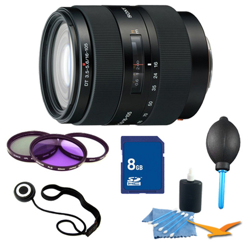 Sony SAL16105 - 16-105mm f/3.5-5.6 Wide-Range Zoom Lens Essentials Kit