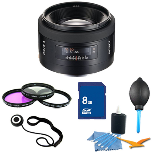 Sony SAL50F14 - 50mm f/1.4 Standard A-Mount Lens Essentials Kit
