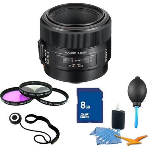 Sony SAL50M28 - 50mm f/2.8 Macro Lens Essentials Kit