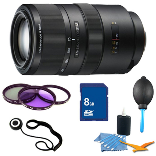 Sony SAL70300G - G Series 70-300mm f/4.5-5.6 Super Telephoto Zoom Lens Essentials Kit