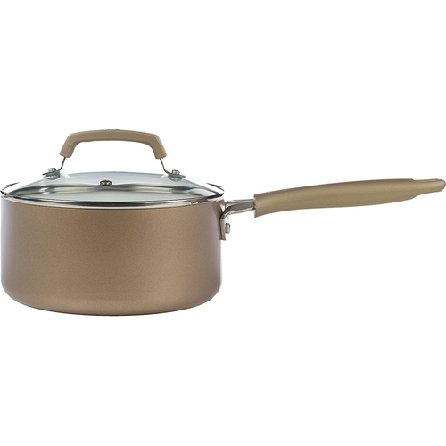 WearEver  Pure Living 3-Quart Sauce Pan in Champagne - C9442474
