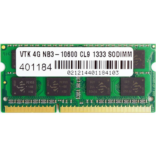 VisionTek 4GB DDR3 1333 MHz CL9 SODIMM Notebook Memory - 900449