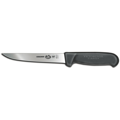 Victorinox 6-Inch Straight Boning Knife, Black Fibrox Handle - Victorinox Cutlery - 47612