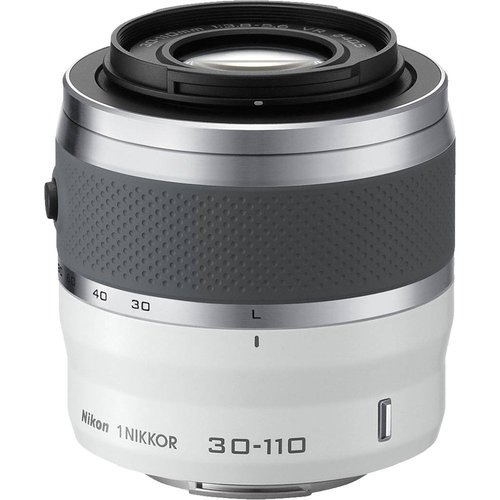 Nikon 1 NIKKOR 30-110mm f/3.8 - 5.6 VR Lens White - OPEN BOX