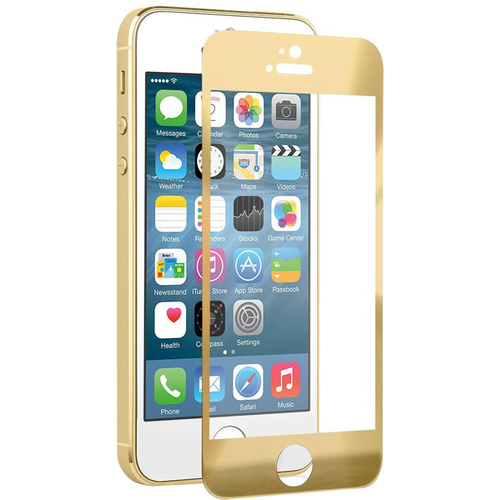 NAZTECH Tempered Glass Gold Screen Protector for Apple iPhone 5s/5/5c