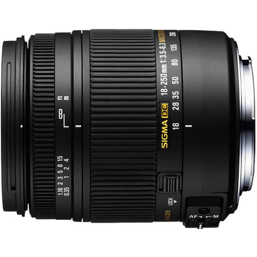 Sigma 18-250mm F3.5-6.3 DC HSM Macro A-Mount Lens for Sony Alpha Cameras
