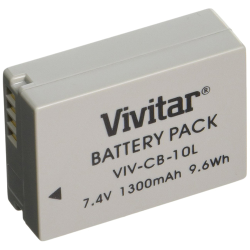 Vivitar NB-10L 1300mAh Replacement Li-ion Battery For PowerShot SX40,SX50 HS & G1X