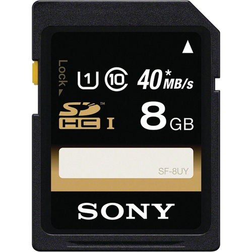 Sony 8GB SDHC/SDXC Class 10 UHS-1 R40 Memory Card (SF8UY/TQMN)