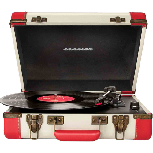 Crosley Executive Portable USB Turntable w/ Incl. Editing Software (red) - OPEN BOX