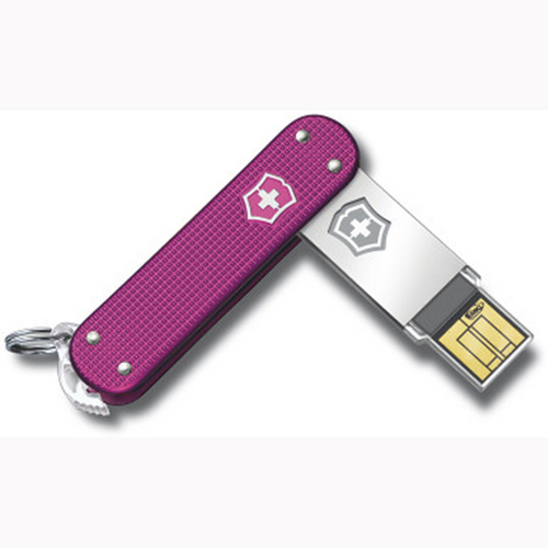 Victorinox Swiss Army Alox 64GB Slim Flight Pink Alox USB Drive (4.6171.25G64)