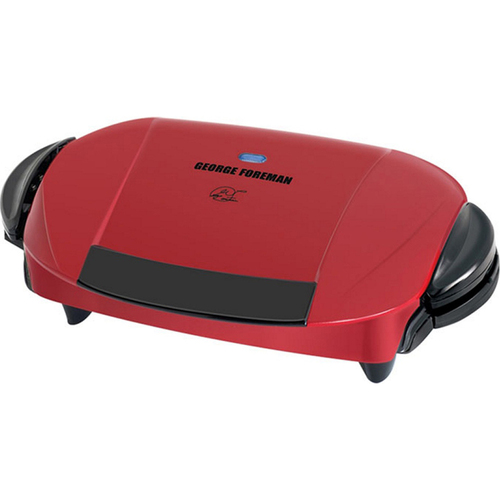 Applica 5-Serving Removable Plate Electric Indoor Grill and Panini Press, Red, GRP0004R