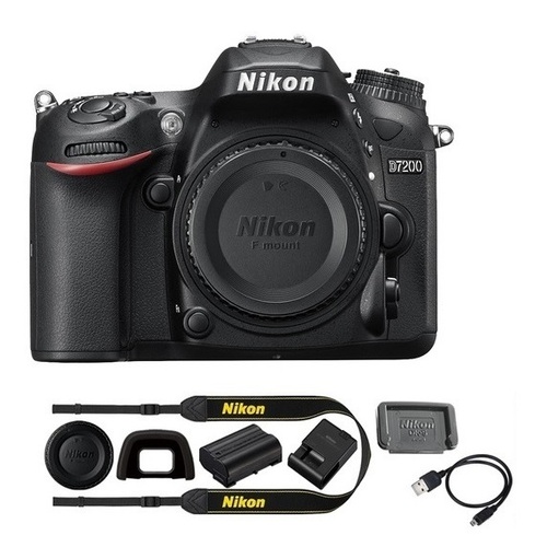 Nikon D7200 DX 24.2MP Digital SLR Camera Body with WiFi NFC - Manufacturer Refurbished